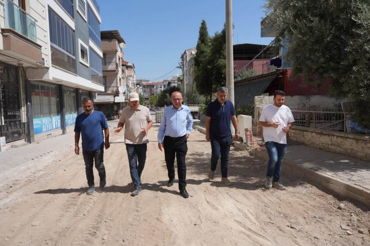 Başkan Çetin Akın Yol Çalışmalarını Yerinde İnceledi
